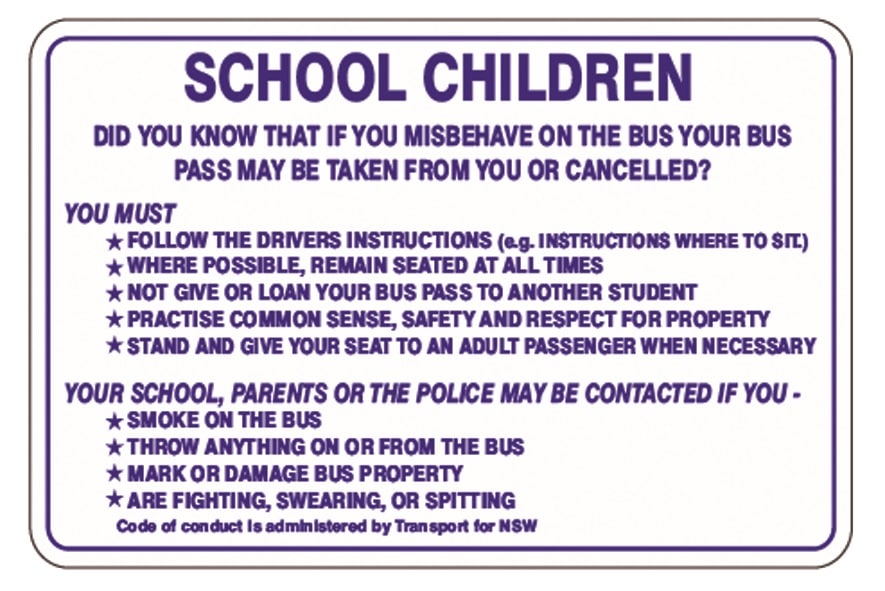 0120 School Children Code Of Conduct